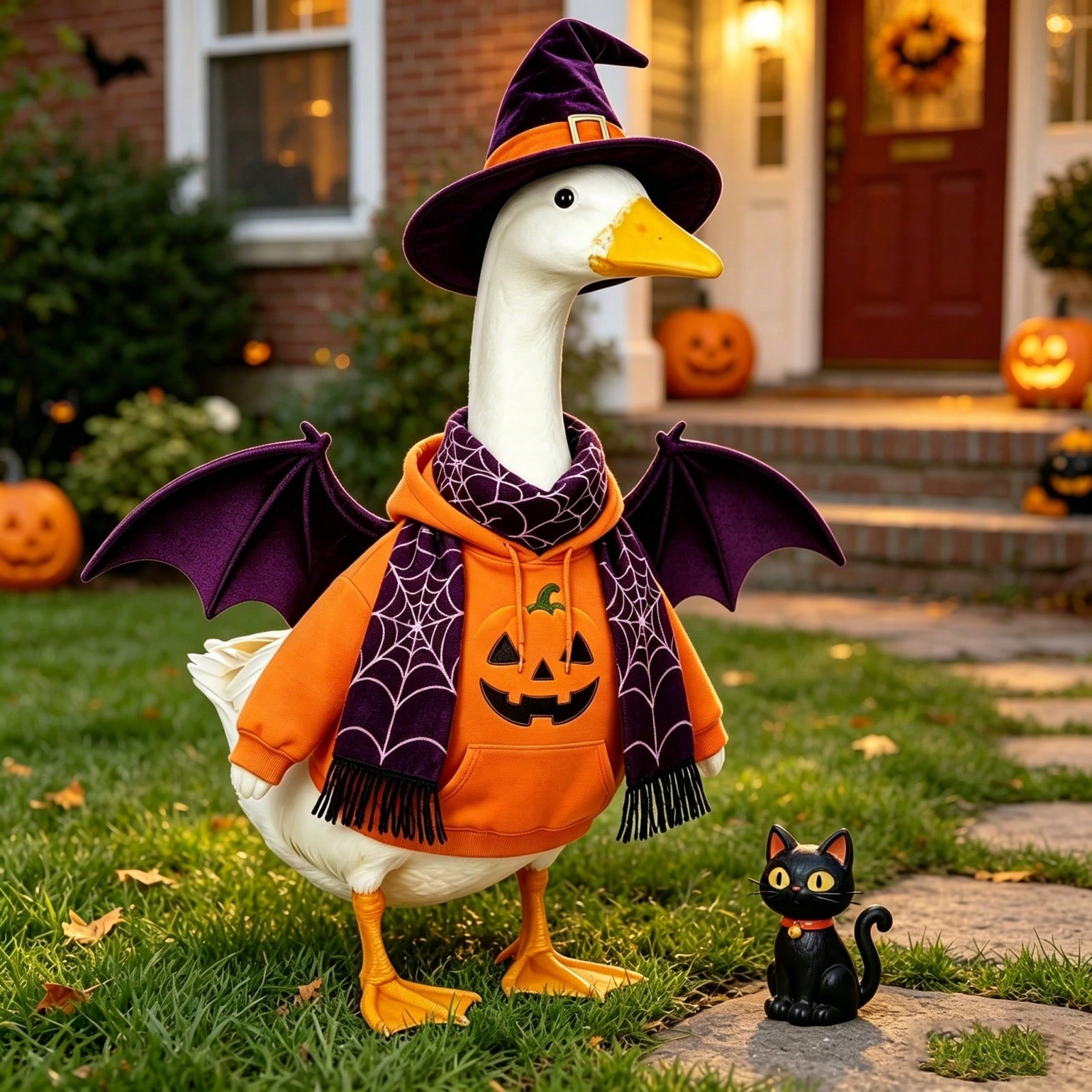 Pumpkin Lantern Halloween - هودي مطبوع عليه تصميم 