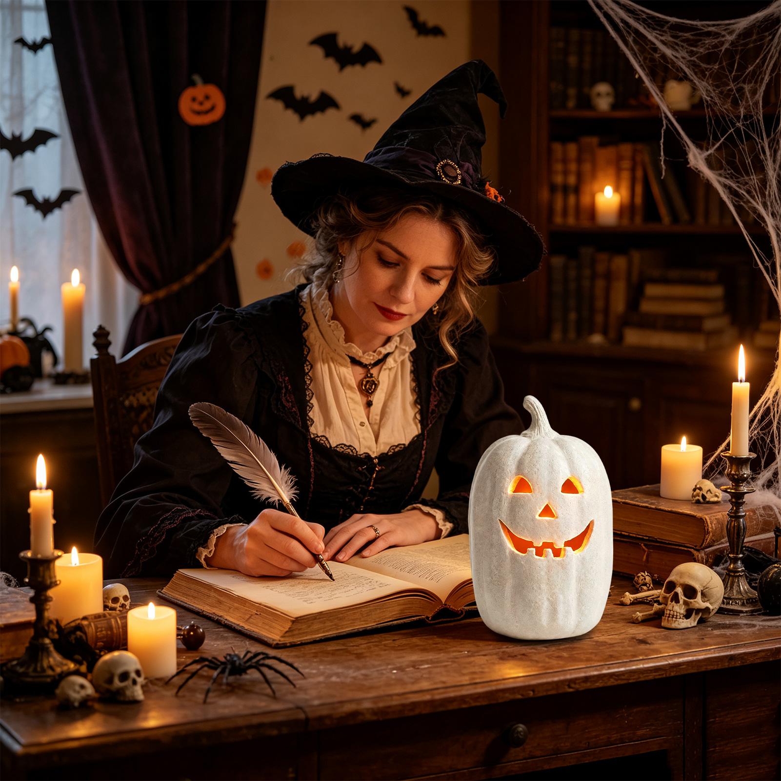 فوانيس اليقطين المخيفة المصنوع - مراجعة Pumpkin Lantern Halloween وسعره