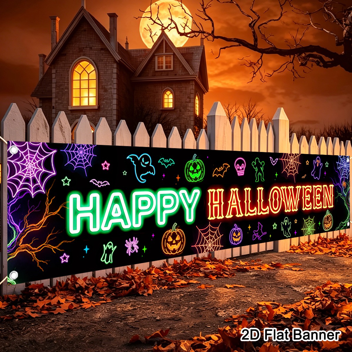 لافتة هالوين سعيدة بنمط اليقطي - مراجعة Pumpkin Lantern Halloween وسعره