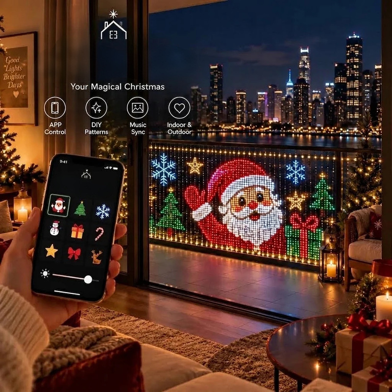 أضواء شبكية LED، تحكم بالبكسل  - مراجعة Halloween Led String Lights Orange وسعره