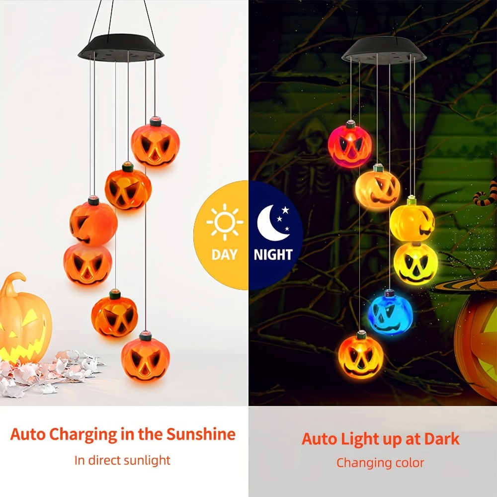 أجراس رياح على شكل قرع الهالوي - مراجعة Halloween Pumpkin Decor Led وسعره