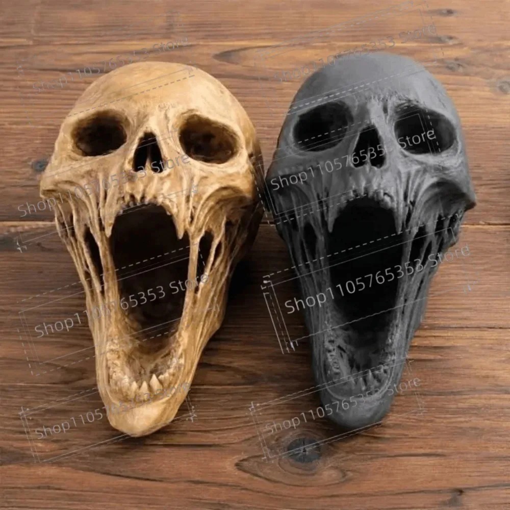 تمثال جمجمة صاخبة على الطراز ا - مراجعة Halloween Skeleton Decoration وسعره