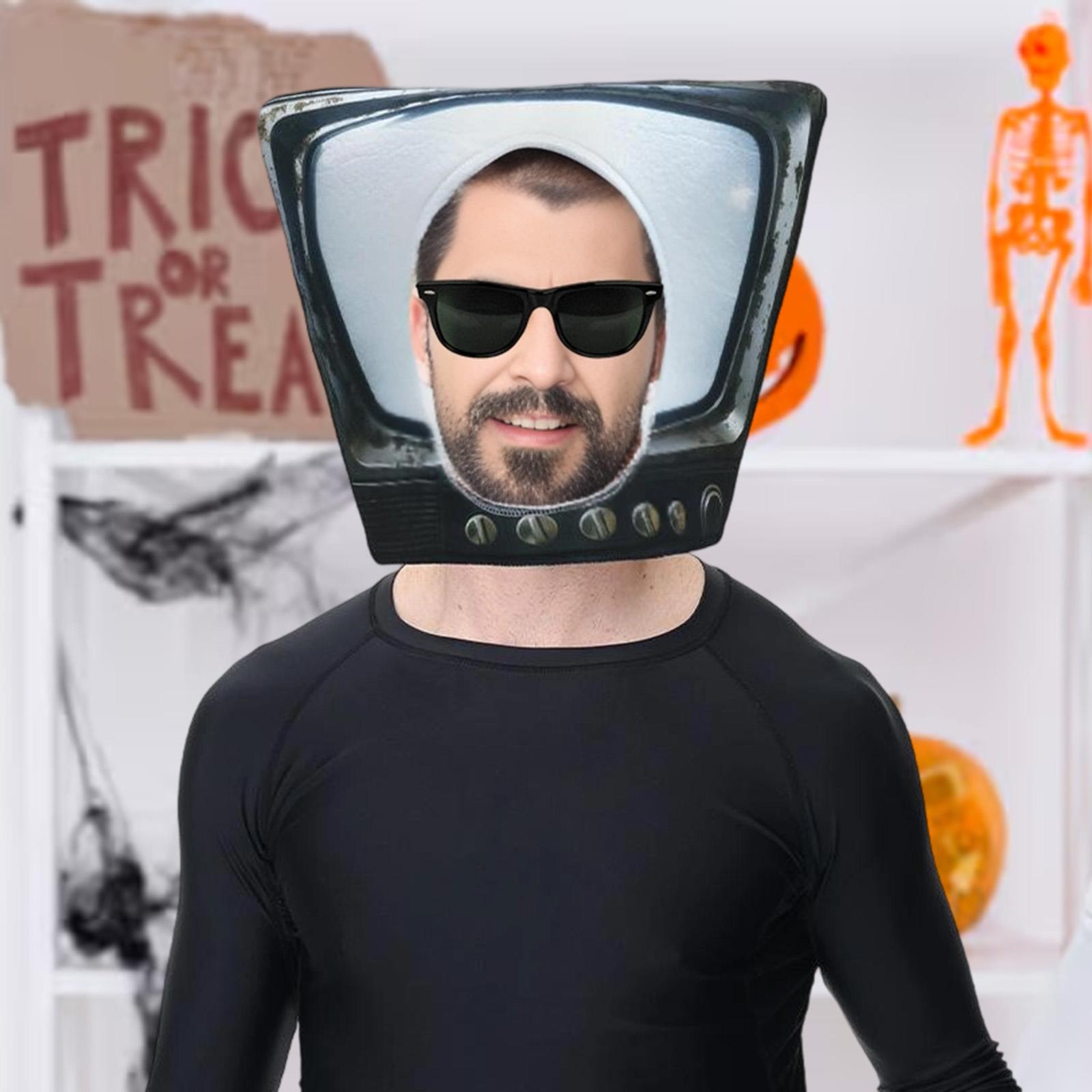 قبعة قناع تلفزيون مبتكرة ولطيف - مراجعة Halloween Costume Adult وسعره