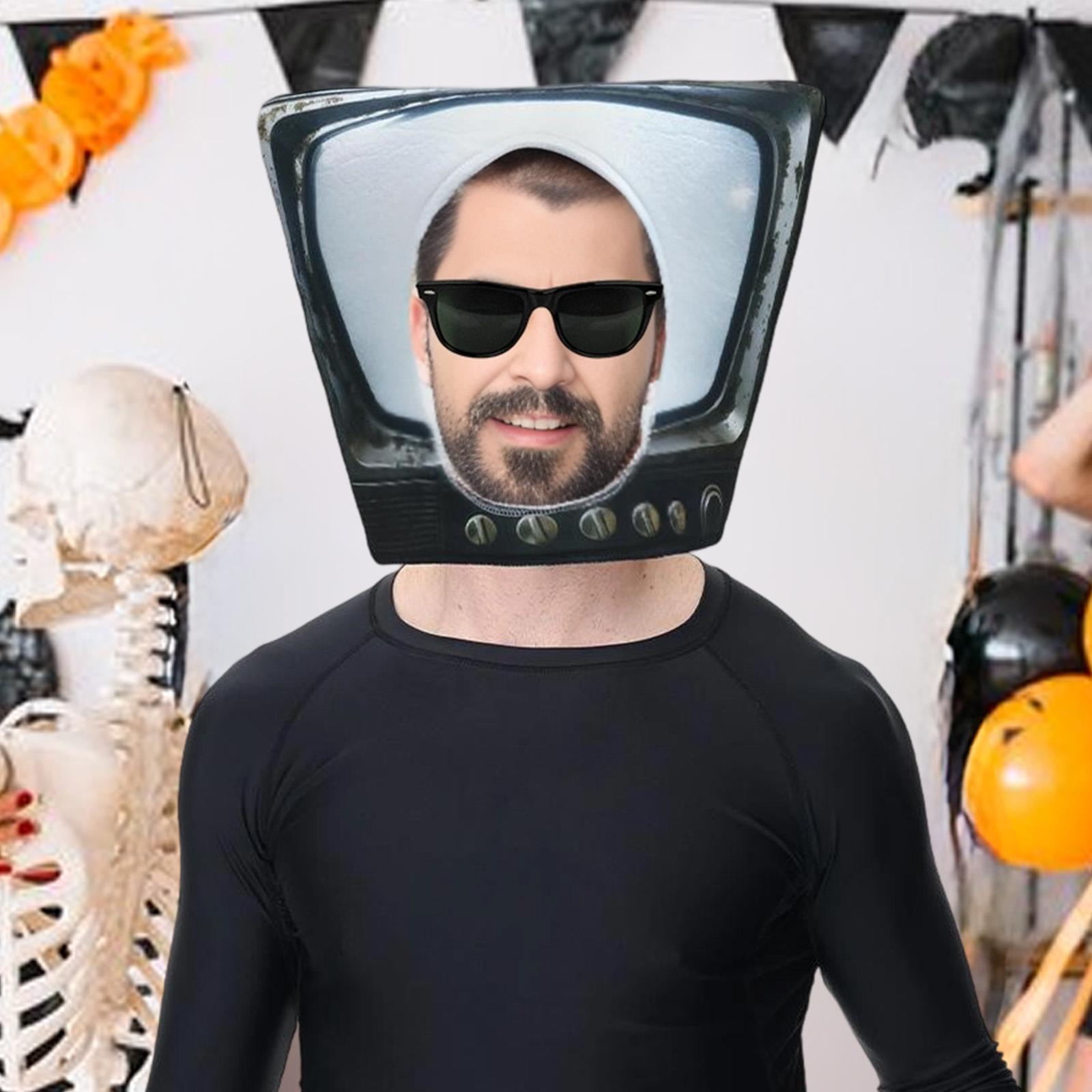 قبعة قناع تلفزيون مبتكرة ولطيف - مراجعة Halloween Costume Adult وسعره
