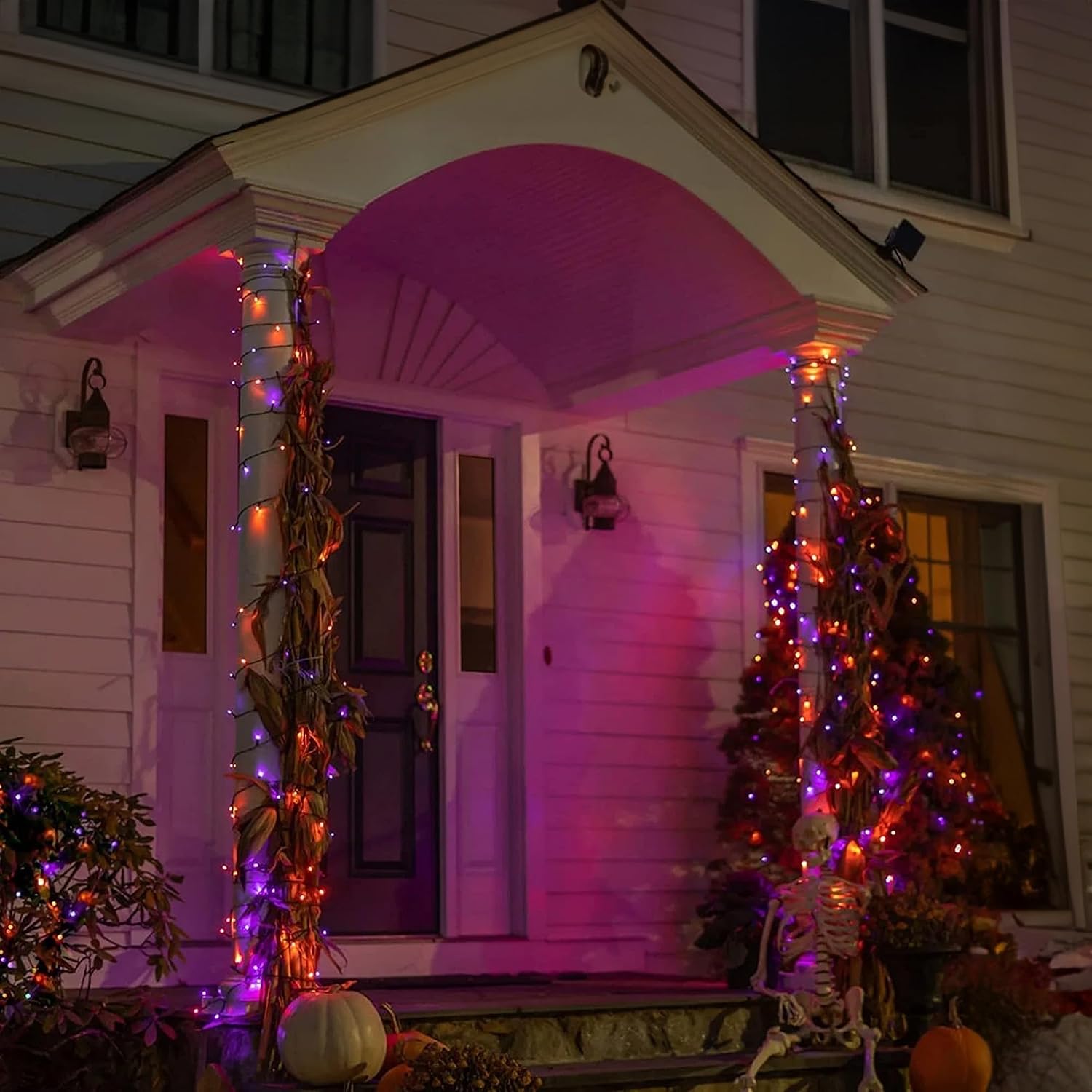 أضواء هالوين المبهرة بطول 164  - مراجعة Halloween Led String Lights Orange وسعره
