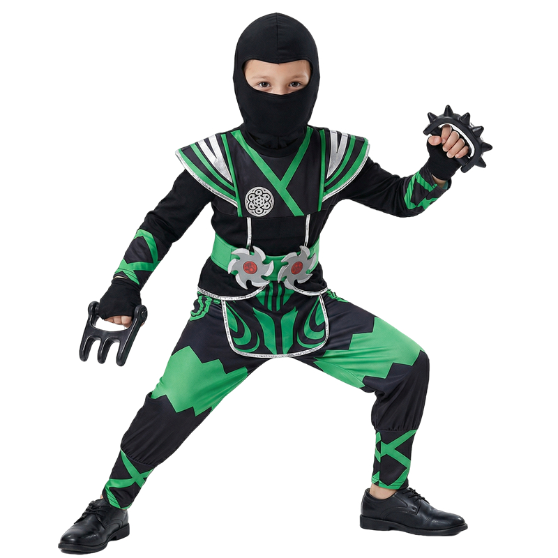 زي النينجا الأخضر للأطفال مع م - مراجعة Halloween Costume Kids وسعره