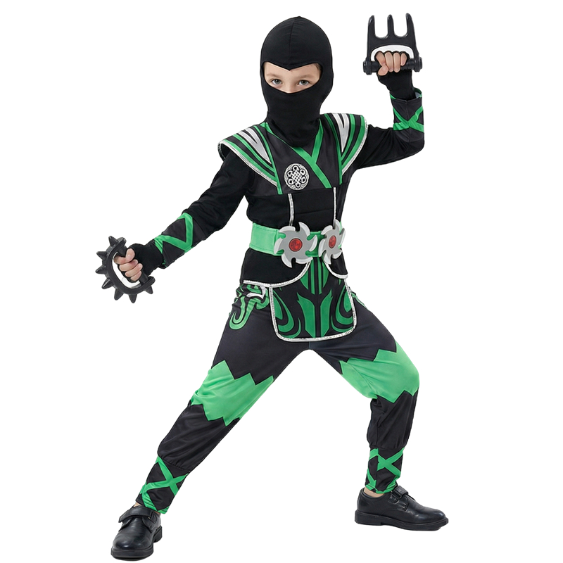 زي النينجا الأخضر للأطفال مع م - مراجعة Halloween Costume Kids وسعره