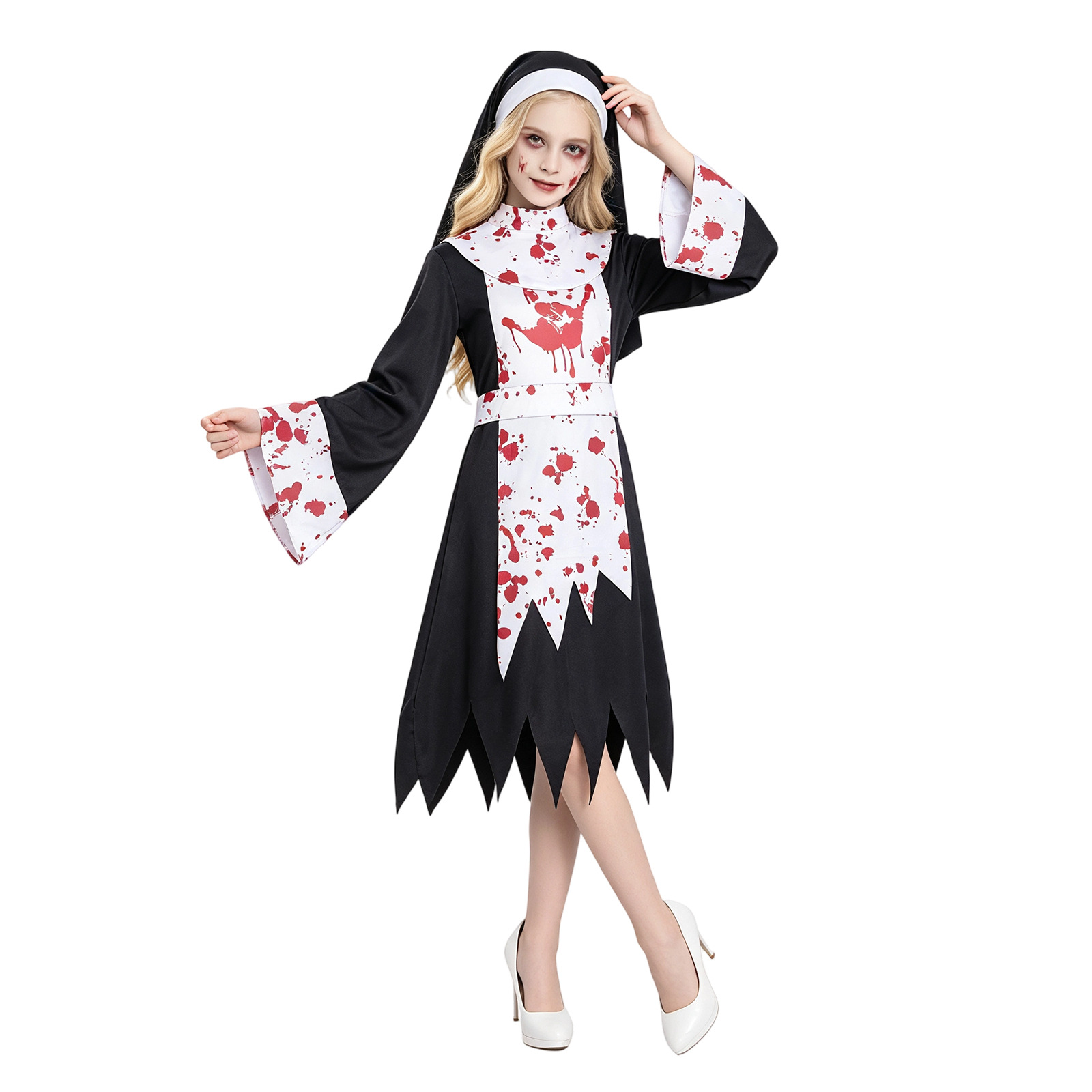 زي تنكري مخيف للراهبة المظلمة  - مراجعة Halloween Costume Kids وسعره