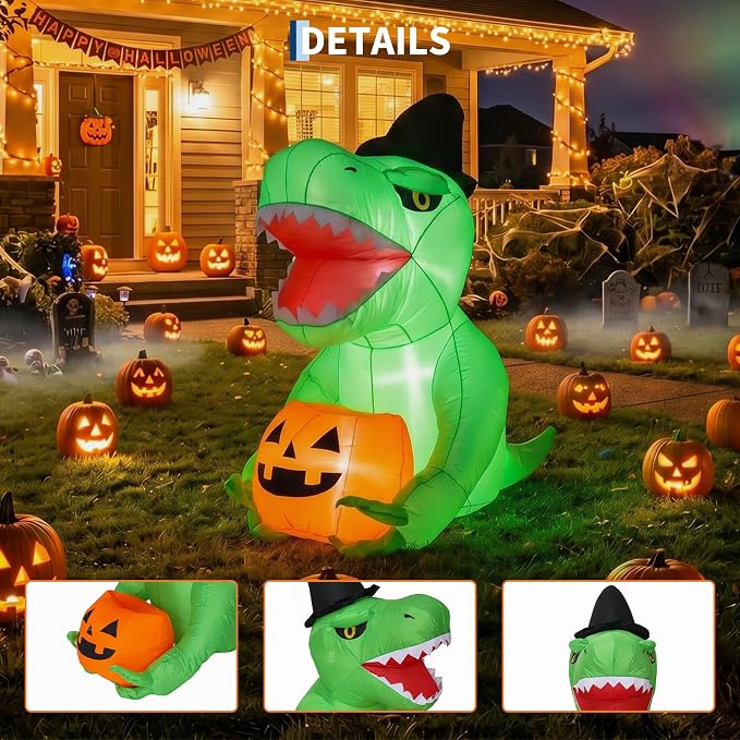 مجموعة زينة الهالوين الخارجية  - مراجعة Halloween Pumpkin Decor Led وسعره