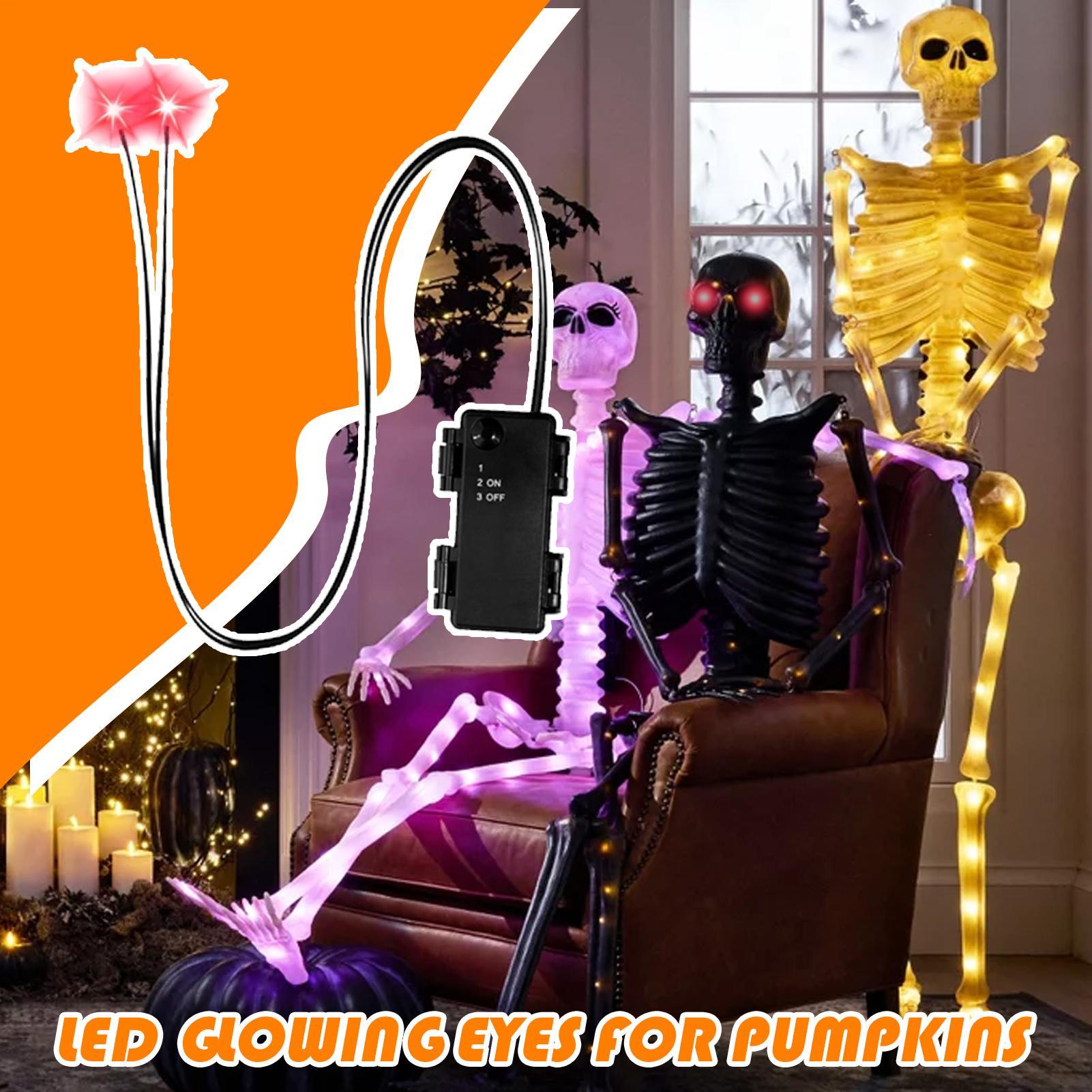 عيون مضيئة بتقنية LED لعيد اله - مراجعة Halloween Pumpkin Decor Led وسعره