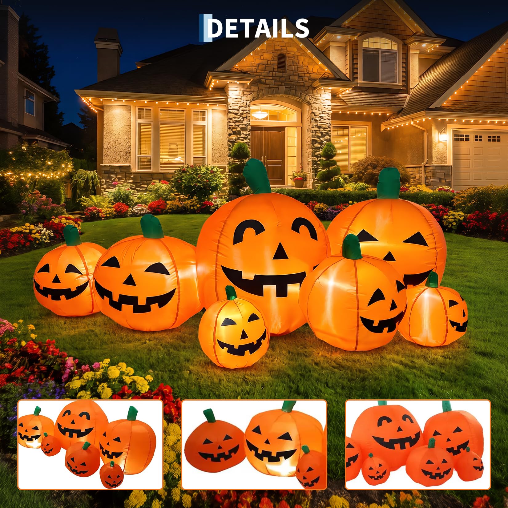 ديكور خارجي عملاق على شكل يقطي - مراجعة Halloween Pumpkin Decor Led وسعره