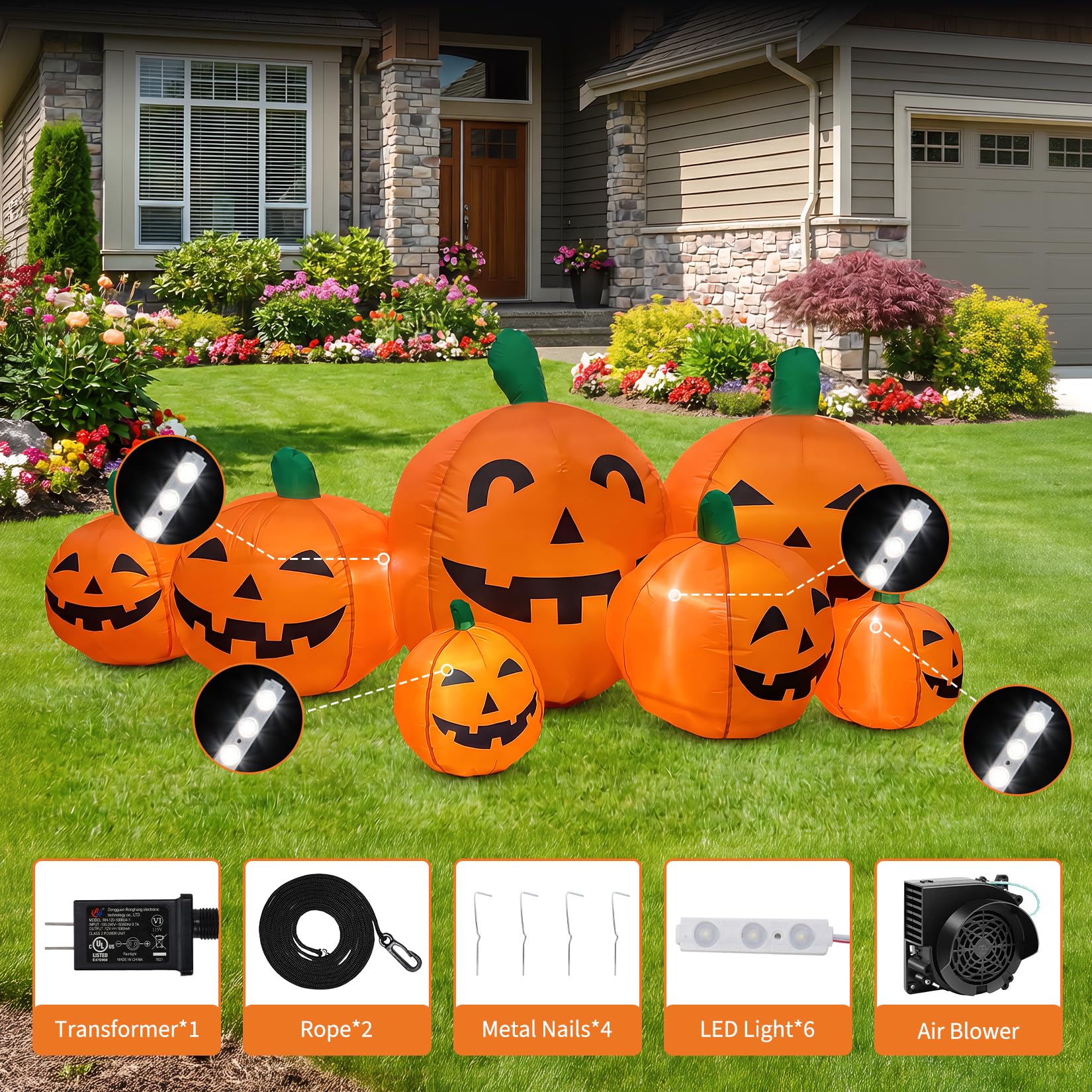 ديكور خارجي عملاق على شكل يقطي - مراجعة Halloween Pumpkin Decor Led وسعره