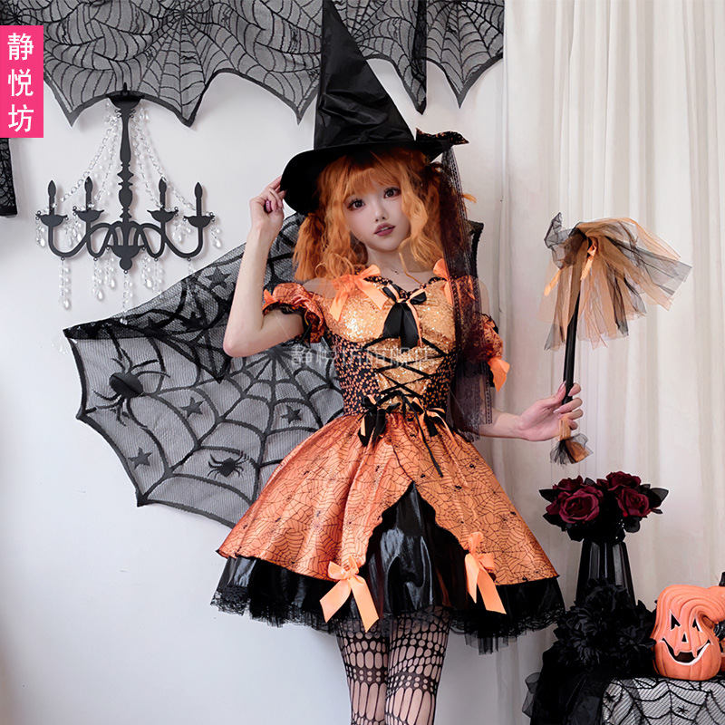 زي تنكري للنساء البالغات لعيد  - مراجعة Spider Web Halloween Decoration وسعره