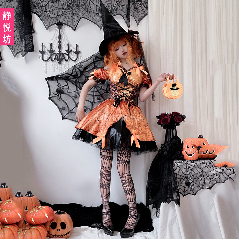 زي تنكري للنساء البالغات لعيد  - مراجعة Spider Web Halloween Decoration وسعره